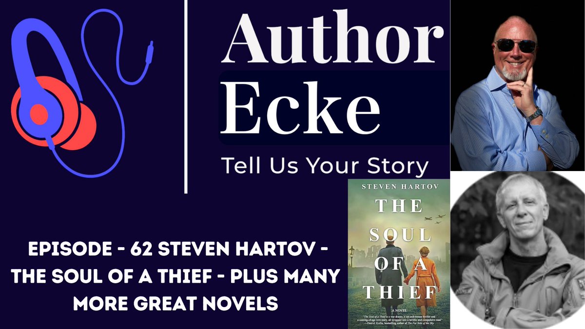 Check out episode 62 - Author Ecke with Steven Hartov - The Soul of a Thief. @nytimes bestseller. Very interesting interview. #podcasts #authorscommunity #writerscommunity #WWII 
youtu.be/4YgNR5lf-CA