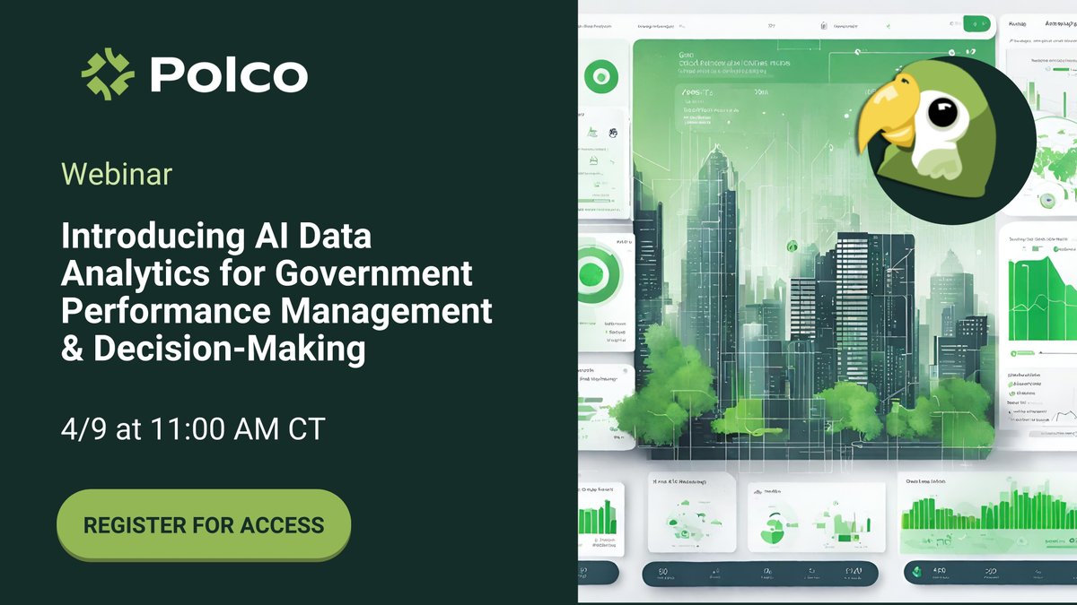 #AI has the untapped ability to revolutionize decision-making in #LocalGov by providing all organizations access to data and analyses of unparalleled quality and depth. Be the first to see how Polly works in the April 9 webinar. Register now: polco-us.zoom.us/webinar/regist…