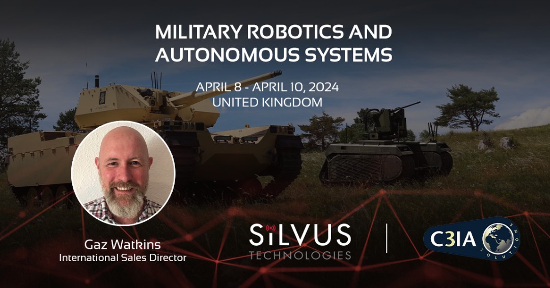 Connect with us next week in our partner @C3IA_TRM 's booth at the Military Robotics and Autonomous Systems Conference 2024. Check out how Silvus StreamCaster MANET radios and MN-MIMO waveform power C3IA’s industry leading systems engineering and integration services.