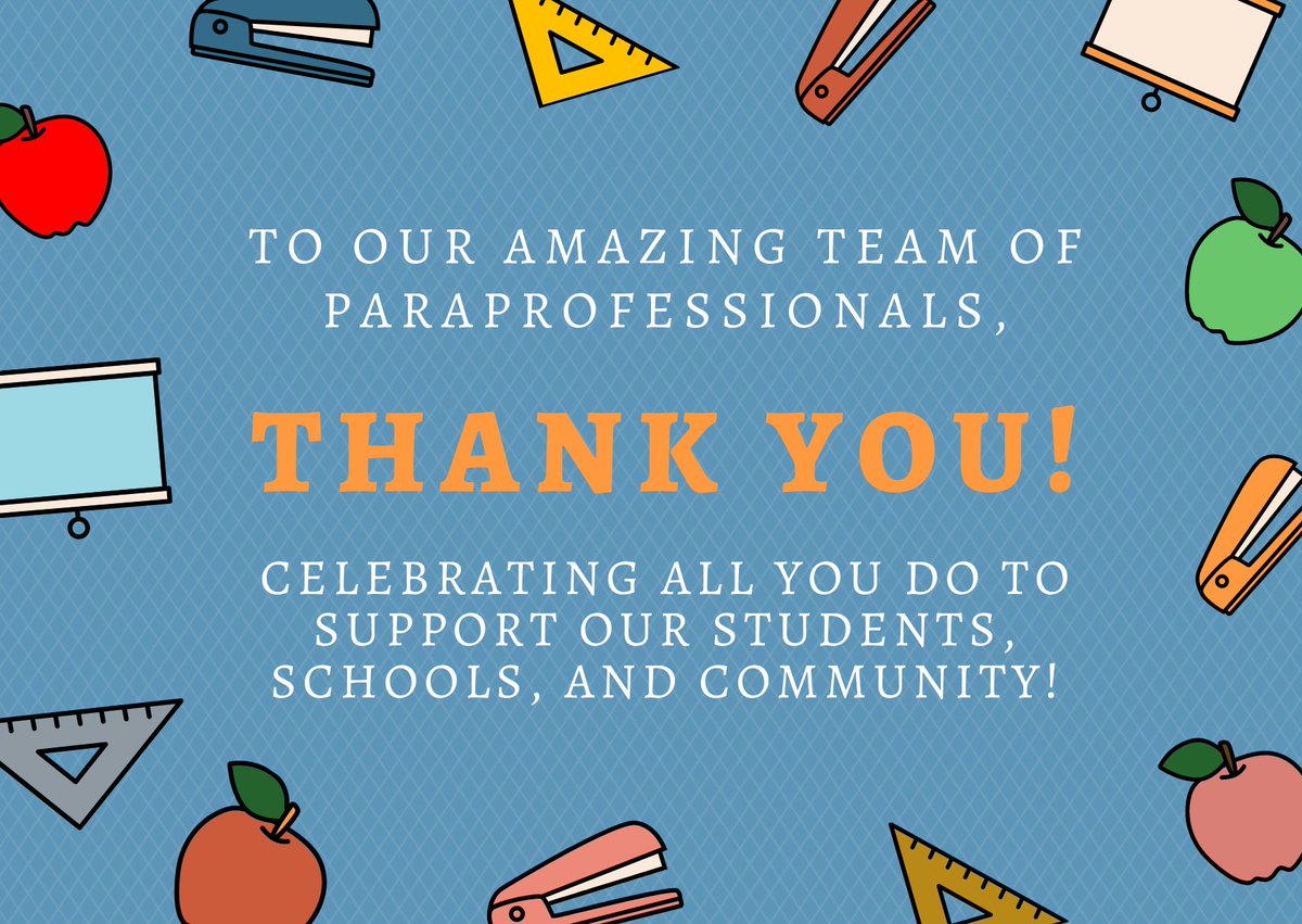 Shoutout to our amazing #WCASD paraprofessionals!🌟 

You are vital to our educational community, supporting students, teachers, colleagues, &amp; families in countless ways. From classroom assistance to one-on-one guidance, you do it all 💙 #ParaprofessionalAppreciationDay #WCASDWay