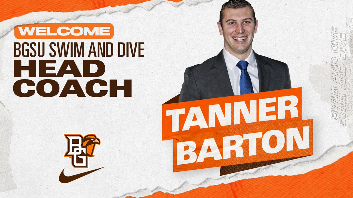 We officially welcome Tanner Barton to Bowling Green as our 11th @BGSU_SwimDive head coach 🏊‍♀️ He comes to BGSU after leading John Carroll to eight total OAC championships which includes four on the men's side and four on the women's side. 📷 bit.ly/49pwSZL