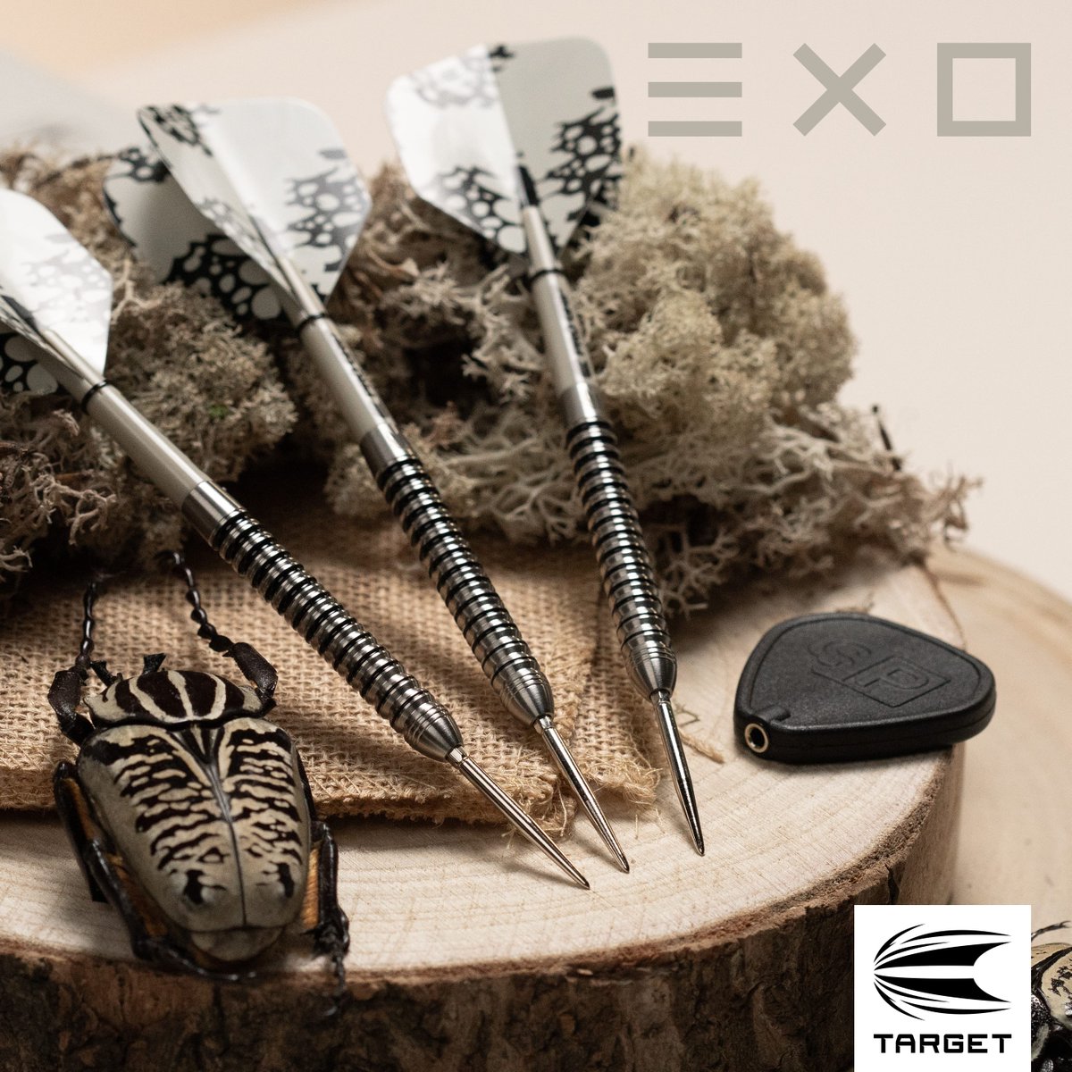 Our newest Target range - EXO ⚫⚪ Available now at £34.95, this is the ideal next step for those looking to improve their darts with a top quality barrel. Available in multiple shapes and weights: bit.ly/4acZtTi #TeamTarget #AprilDrop24