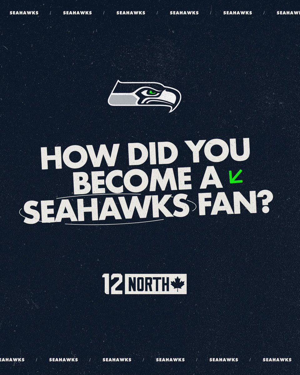 Tell us your story #12North! How did you become a #Seahawks fan? 🤩