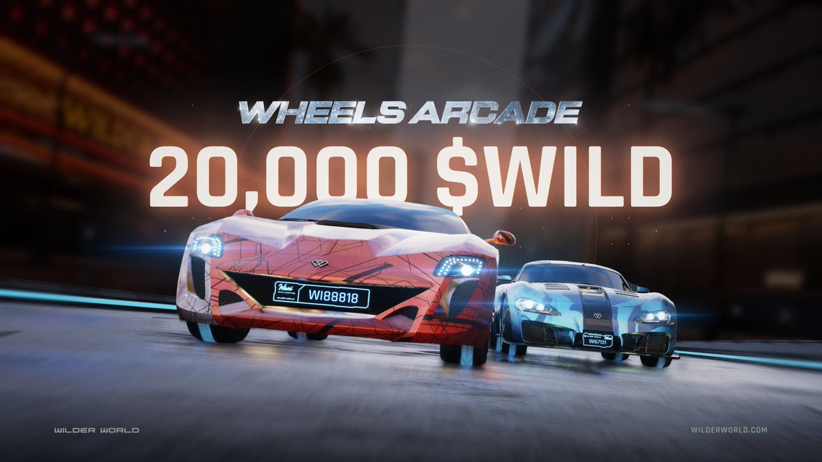 Don't sleep on the WHEELS ARCADE NYC. The first 200 players through the door will get 100 $WILD. There's an additional $20,000 in WILD prizes up for grabs. RSVP with your ETH wallet to qualify. Friday April 5th, 12pm - 4pm at 50 Bowery. RSVP HERE: lu.ma/wilderworldNYC