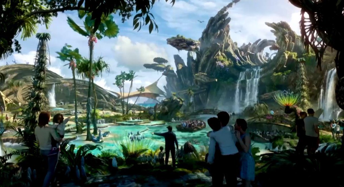 Concept art for what Disneyland’s AVATAR area “could” look like… Definitely Way of Water inspired.