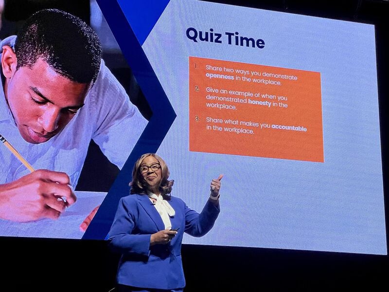 DrGrenitaLathan's tweet photo. Open, honest and accountable — that’s Transparent Leadership.
Thank you to @Biz417 #417ThinkSummit for letting me share my passion with #SGF leaders. https://t.co/Rpek7A3Pq8