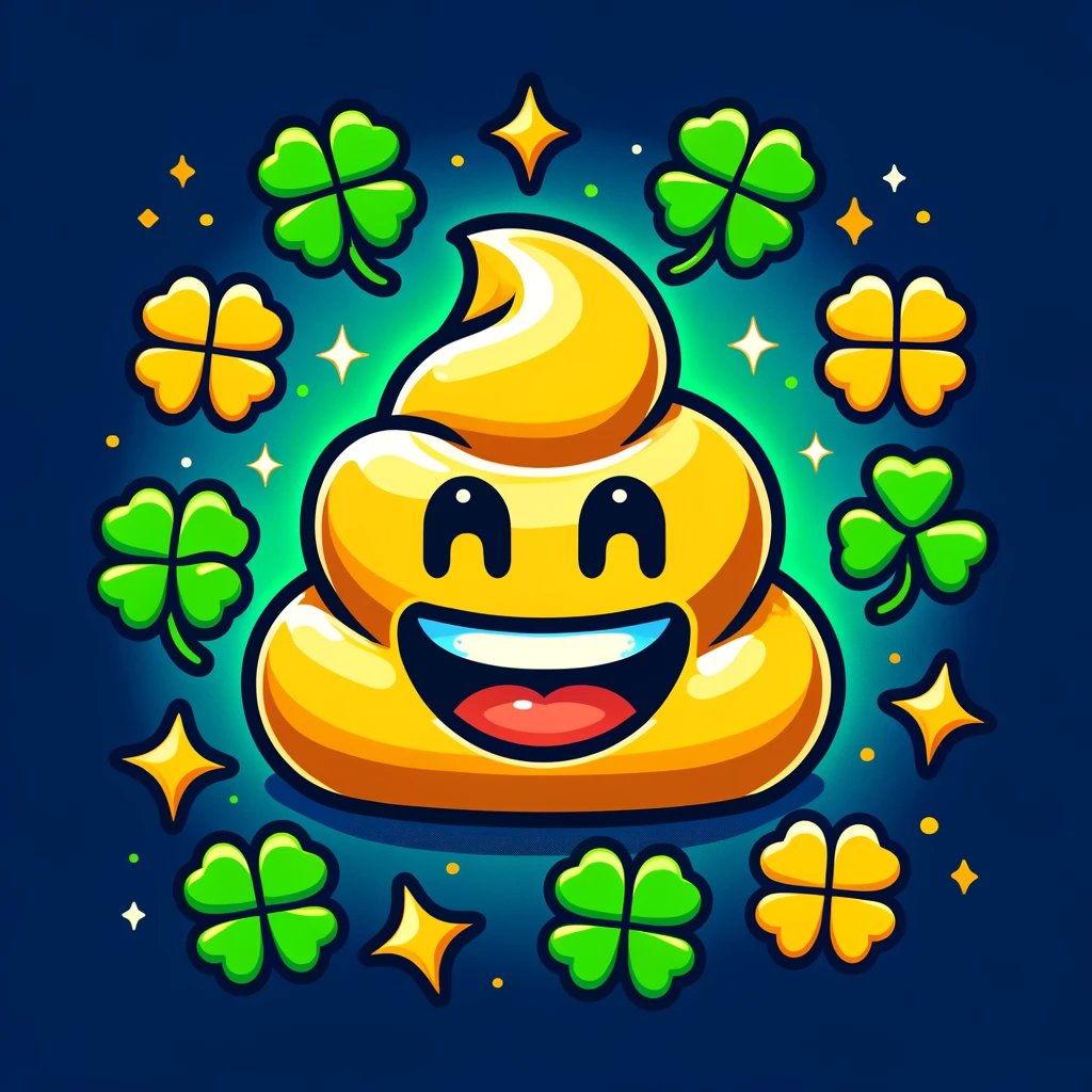 Dive into the world of Lucky Poop 💩🍀, where fortune smiles in the most unexpected ways! Our cheerful mascot invites you to a journey filled with luck, laughter, and lucrative opportunities. Embrace the fun side of crypto with us! #LuckyPoop #FortuneFavorsTheBold #CryptoLuck