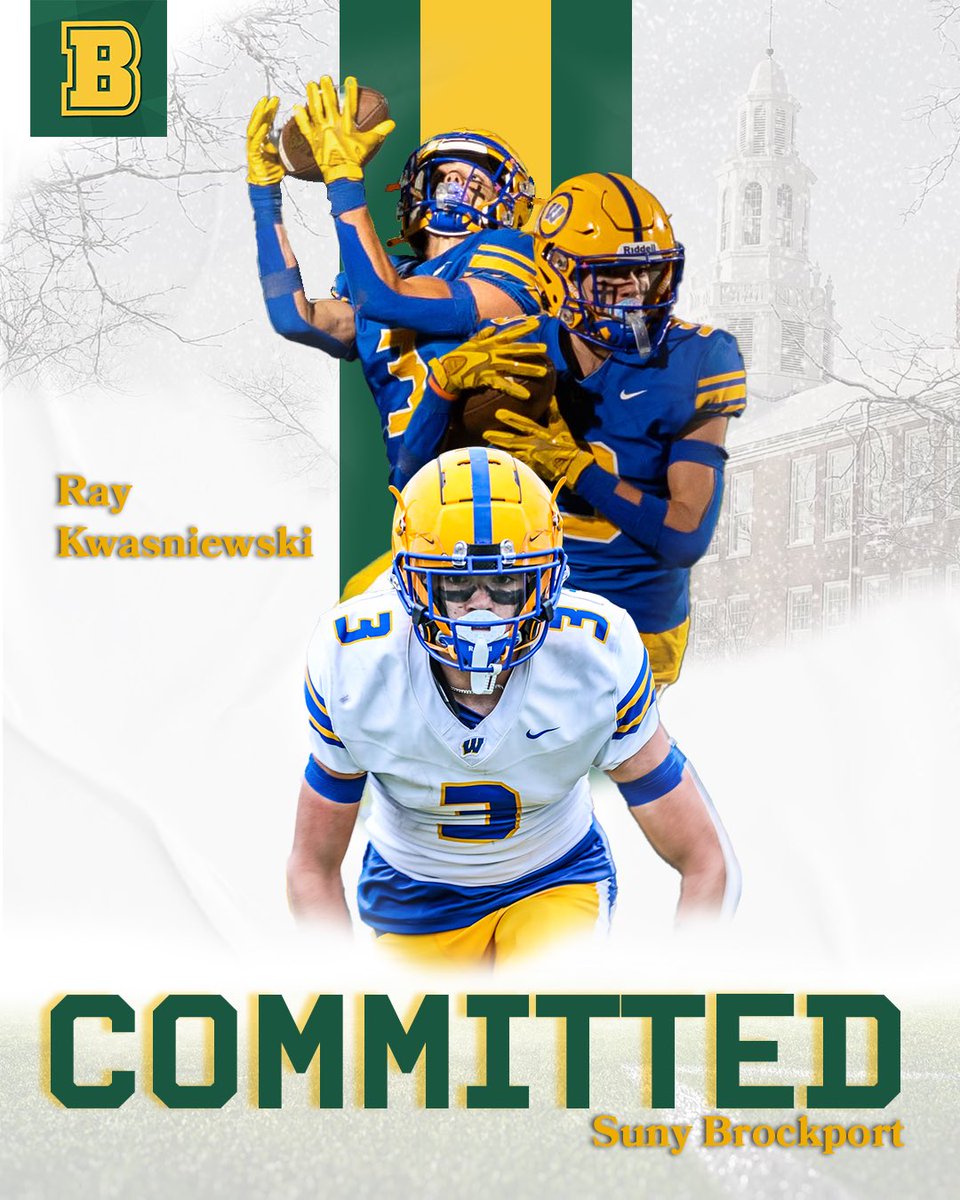 Raymond Kwasniewski (@raykwasniewski3) on Twitter photo After some further talks with family,friends and coaches. I’ve fully decided to continue my academic and athletic career <a href="/BportAthletics/">Brockport Athletics</a> . Thank you for absolutely everyone that has helped me so far! Especially you pops, wouldn’t be where I am today without you! ❤️
#committed After some further talks with family,friends and coaches. I’ve fully decided to continue my academic and athletic career <a href="/BportAthletics/">Brockport Athletics</a> . Thank you for absolutely everyone that has helped me so far! Especially you pops, wouldn’t be where I am today without you! ❤️
#committed