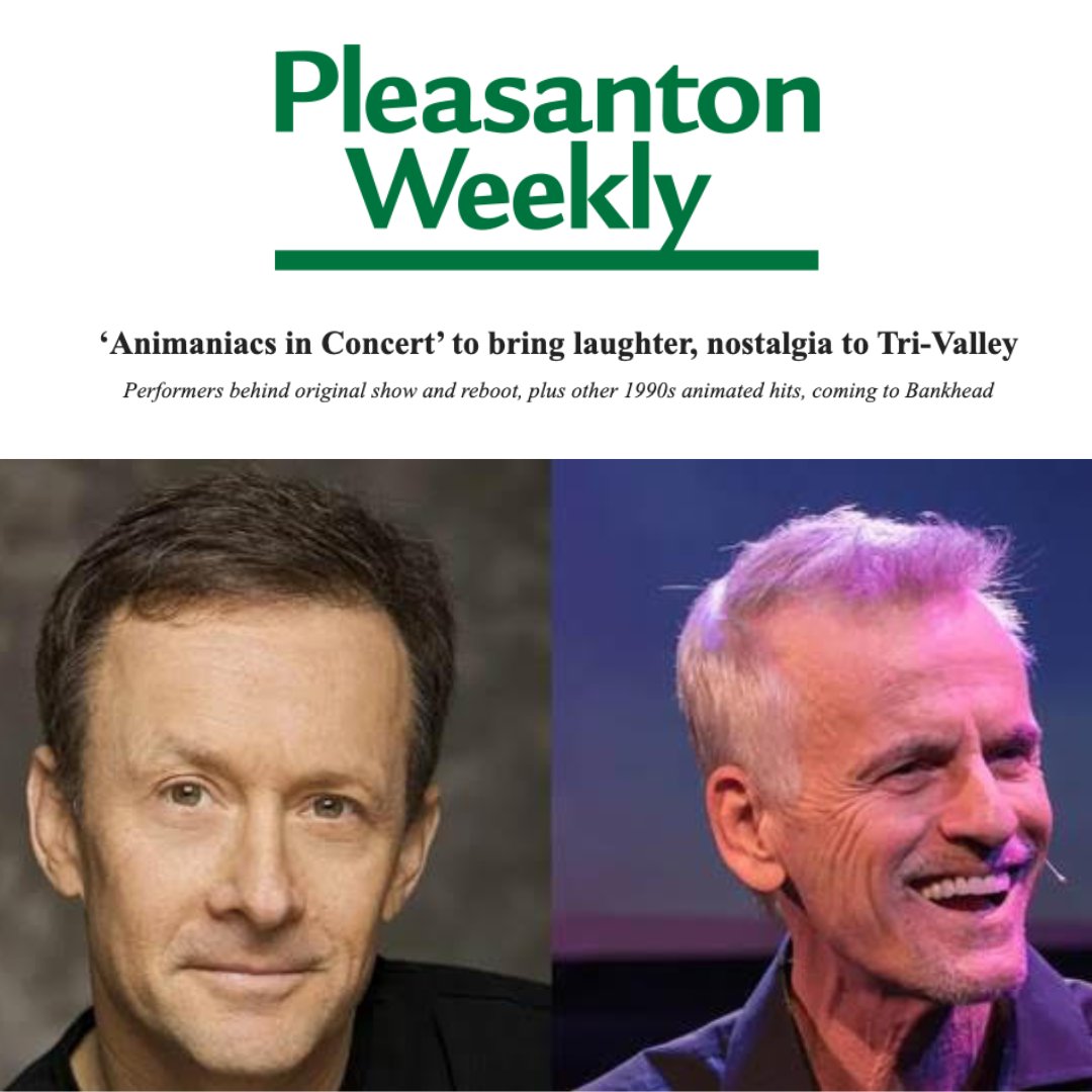 Animaniacs In Concert (@animaniacscncrt) on Twitter photo ❤️THANK YOU, <a href="/PleasantonNews/">Pleasanton Weekly</a>, for this incredible feature!
👀Read it HERE -> bit.ly/49lSy98
👉We're excited to be at the <a href="/livermorevlyart/">Livermore Valley Arts</a> this Friday, April 5th!
🎟️If you haven't gotten tickets grab them HERE-> bit.ly/3TMnkSG ❤️THANK YOU, <a href="/PleasantonNews/">Pleasanton Weekly</a>, for this incredible feature!
👀Read it HERE -> bit.ly/49lSy98
👉We're excited to be at the <a href="/livermorevlyart/">Livermore Valley Arts</a> this Friday, April 5th!
🎟️If you haven't gotten tickets grab them HERE-> bit.ly/3TMnkSG