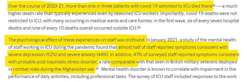 really important article tackling the myth that ICU capacity was sufficient during the pandemic height by @Kevin_Fong , @charlot_summers and Tim Cook in @bmj_latest Also highlights the awful mental and physical health impact on frontline staff. bmj.com/content/385/bm…