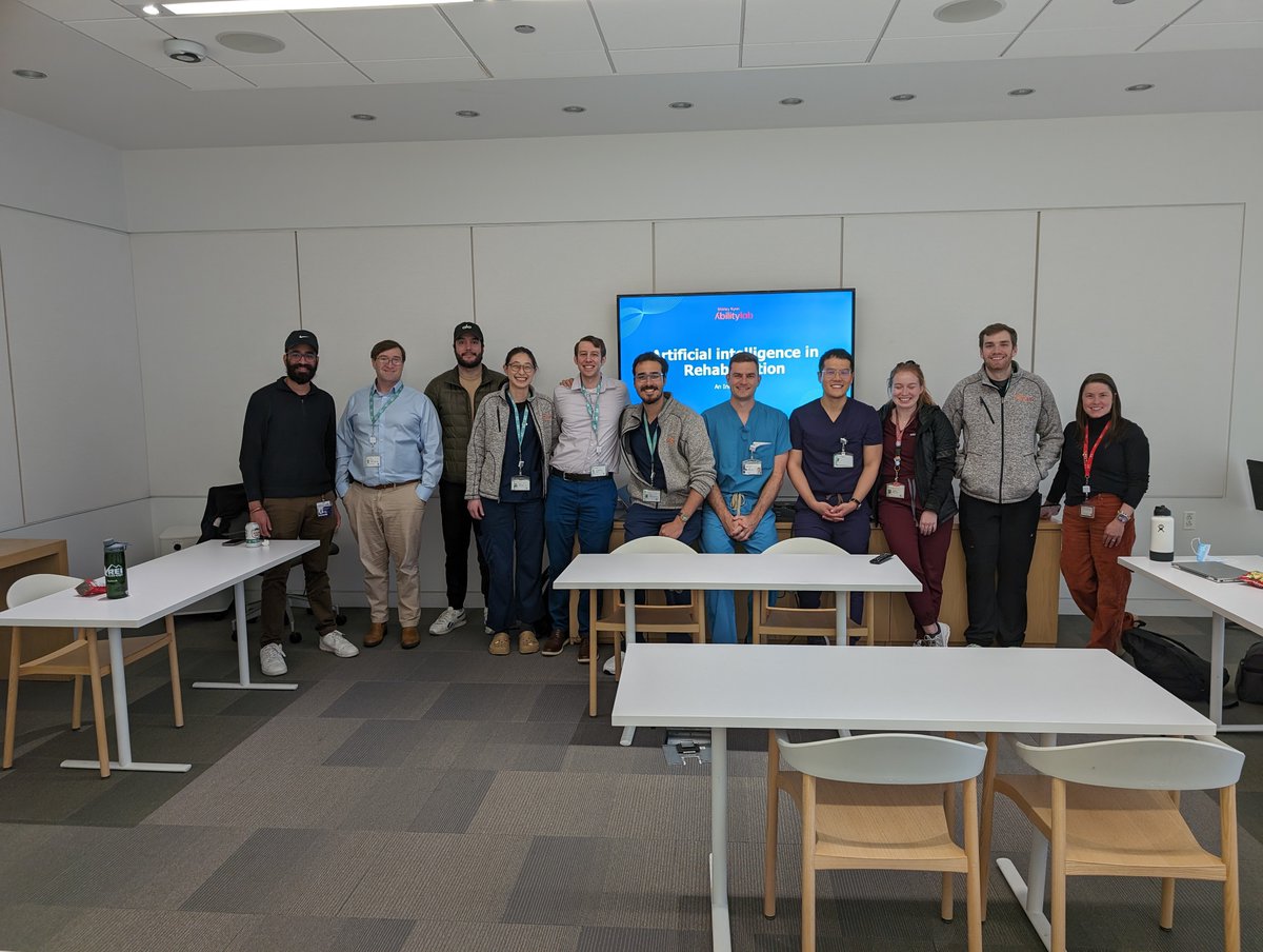 First meeting of the @AbilityLab residents PM&R AI Interest group. Great discussion. @NorthwesternPMR