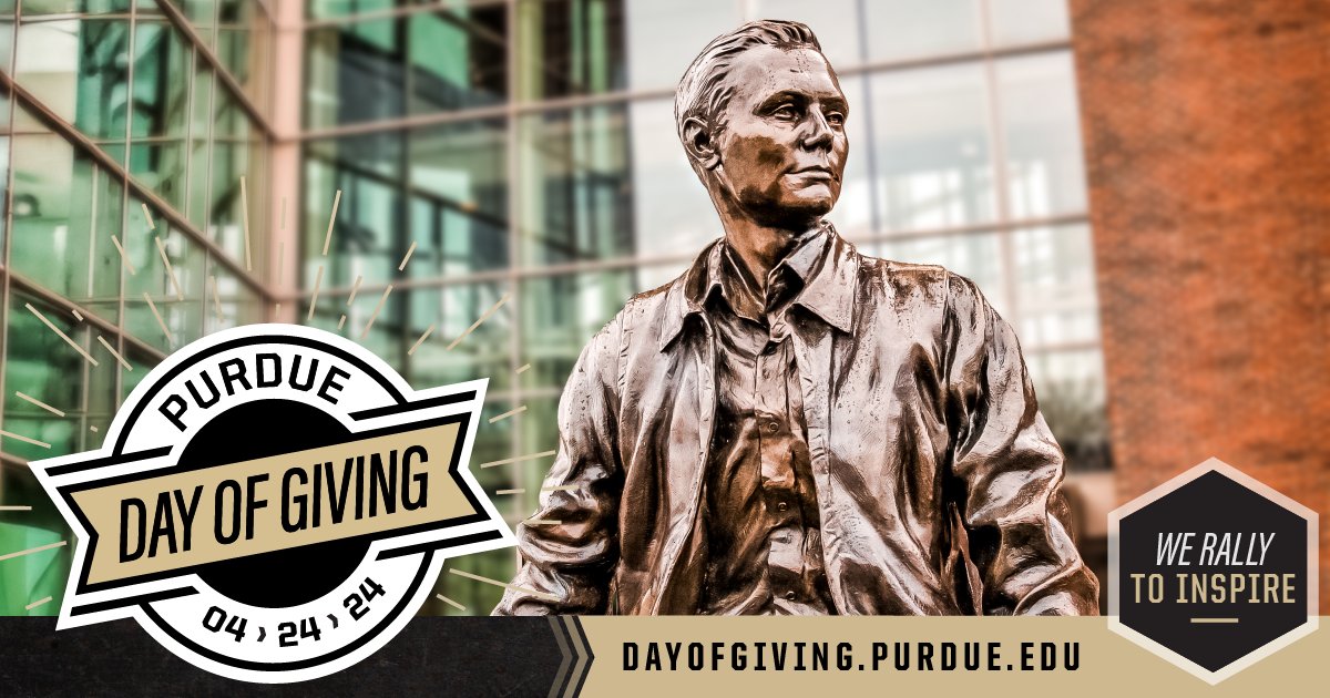 ✨ We rally to inspire ✨ 55 years ago, #Boilermaker Neil Armstrong changed the world when he took “one giant leap for mankind.” As we look forward to #PurdueDayofGiving, we celebrate our incredible alumni who encourage students each small step of the way.
