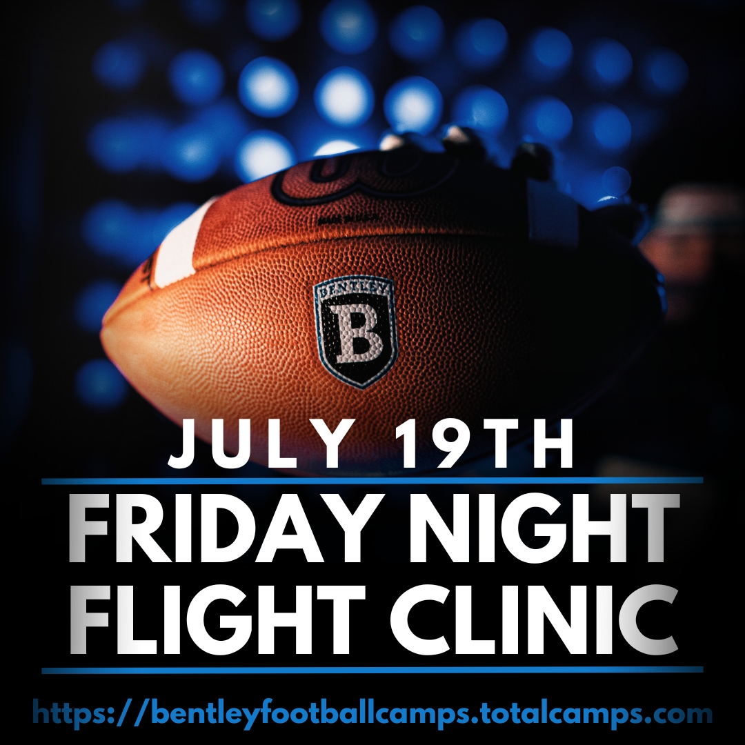 Great day to sign up for @FootballBentley camp! 🔵Improve ⚫️Compete ⚪️See what makes @bentleyu the best combination of academics & athletics in all of D2! Register: bentleyfootballcamps.totalcamps.com #FLIGHT