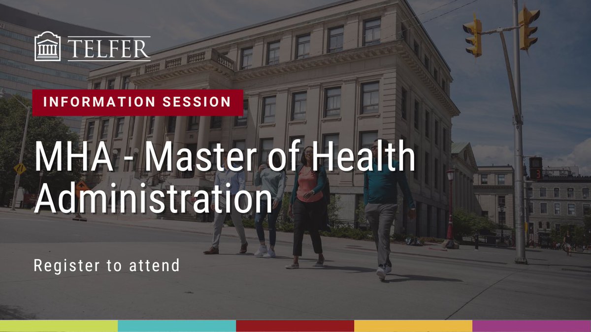 Looking to make a difference in the public #healthcare industry? 🌍 🏥 Join the next generation of health care management leaders with the Telfer Master of Health Administration. 👉 Sign up for the next lunchtime information session on April 10th: bit.ly/49TbGMq