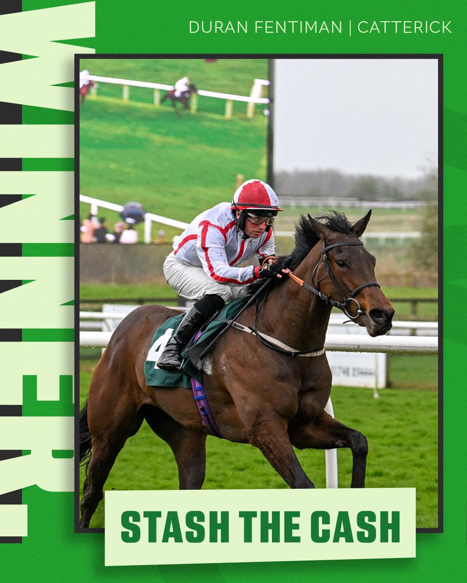 𝗪𝗜𝗡𝗡𝗘𝗥 ~ An excellent start to the flat season for the team courtesy of STASH THE CASH who won in great style at Catterick! A top ride from @fent7 to land the second race on the card for owners HP Racing. 📍@CatterickRaces 🏆 3️⃣