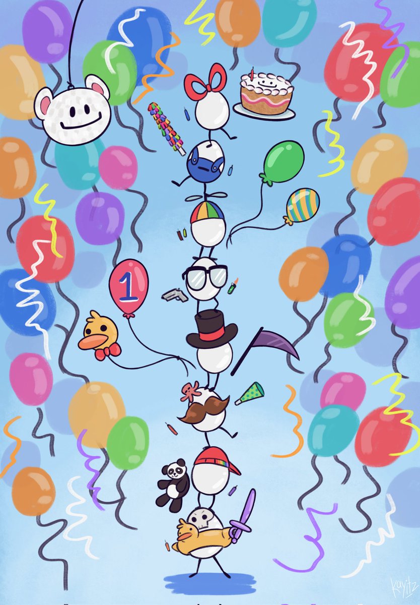 Feliz 1 año a las primeras bendiciones <3 que chinguen a su madre los cumpleañeros #qsmpeggs