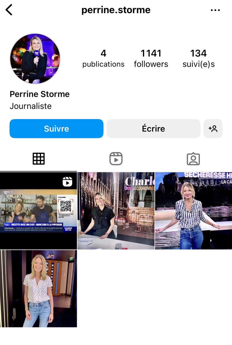 Pour info ce compte insta ne m’appartient pas. Prudence cette personne a proposé des rdv à des collègues femmes en se faisant passer pour moi. Une plainte a été déposée.