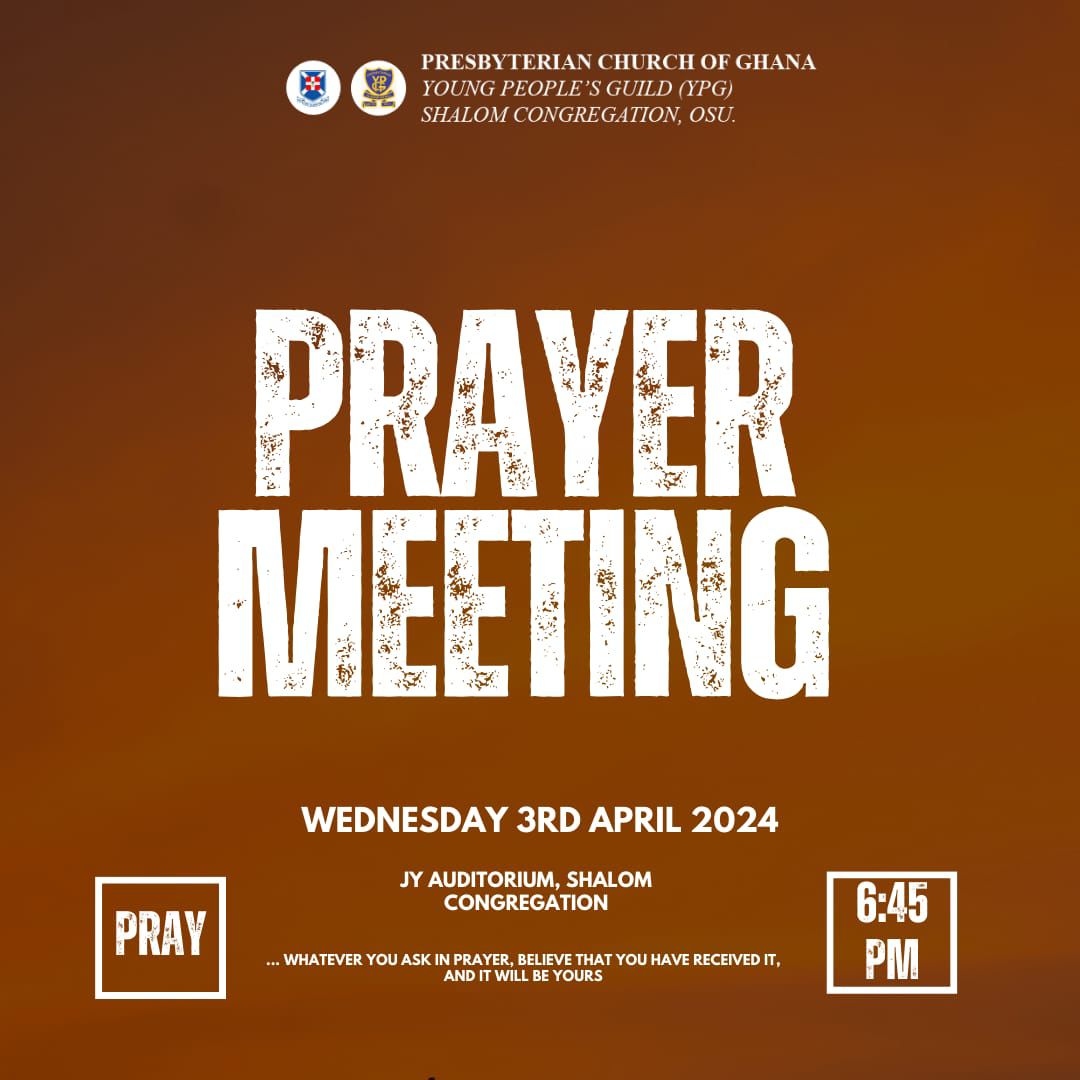 Let's come together to seek strength, solace, and guidance in prayer. Join us as in faith and fellowship for a powerful prayer meeting tonight . #PrayerMeeting