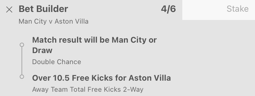 ⚽️ Man City vs Aston Villa BB
🌍 Premier League 
🟢 bet365
📊 Odds 1.67
💰2u

Villa comfortably hit this free-kick line in nearly all of their games this season and without Watkins, they’ll lack attacking threat. 

#GamblingTwitter #FreePicks #EPL #FootballBets #football #bets