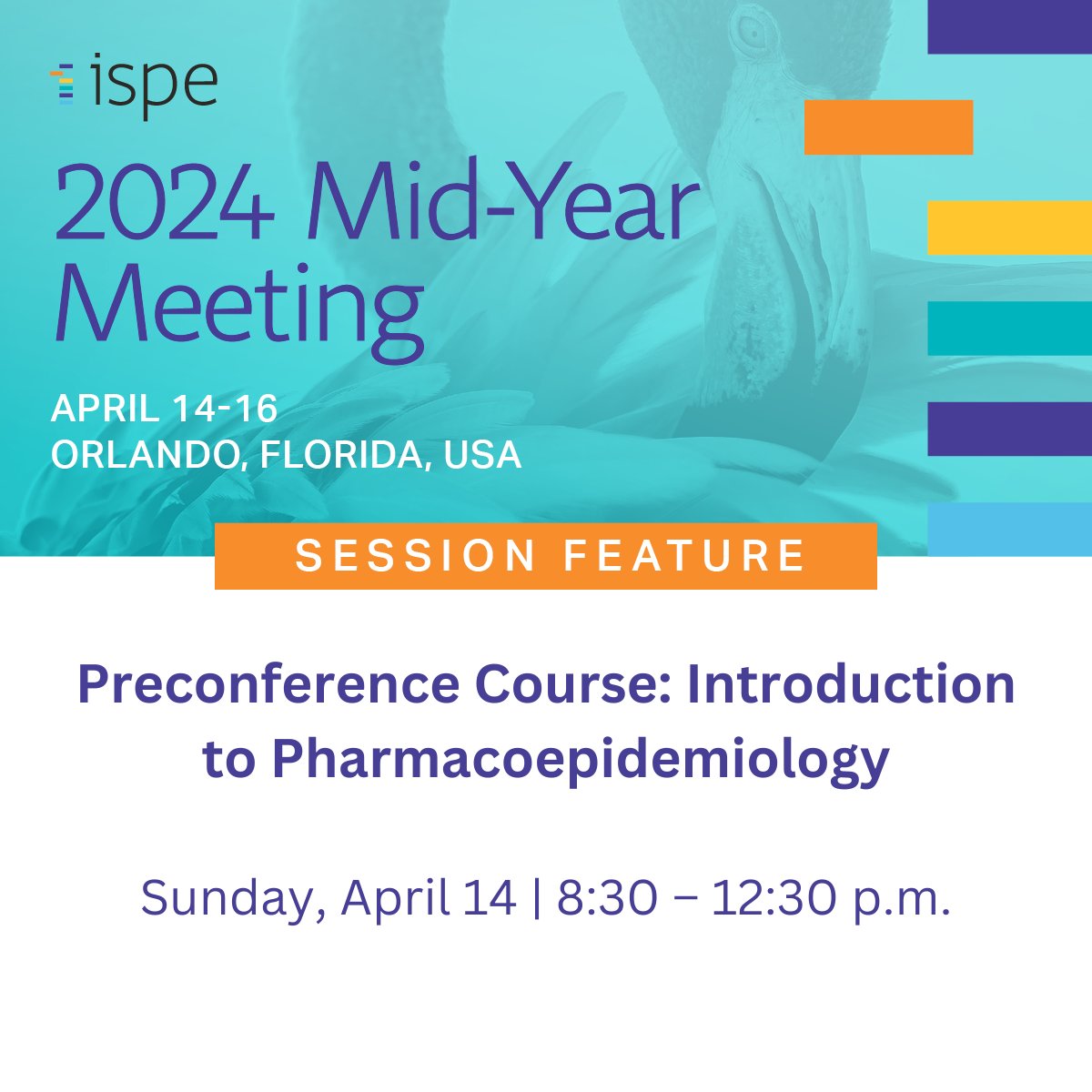 Elevate your understanding of #Pharmacoepidemiology at #ISPEMY2024 in less than two weeks Orlando, Florida with our Preconference Course outlining the basic principles, concepts & study designs of pharmacoepidemiology: bit.ly/4cwC1lt #PharmacoEpi #EpiTwitter #RWE