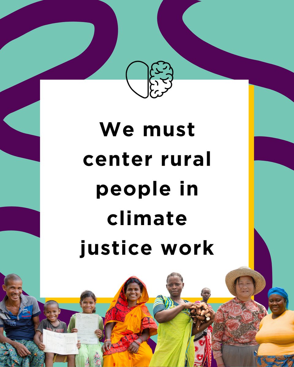 ‼️No climate justice without rural people‼️ Rural people are powerful agents of change and leaders in putting conservation, sustainability, and adaptation & mitigation plans into practice. They need to be heard and included in climate justice work ✊ #WeeklyWisdom