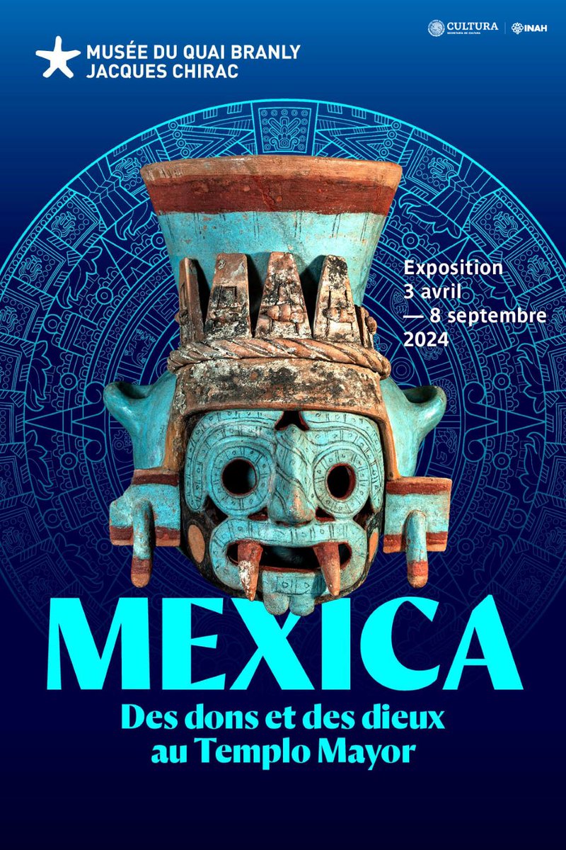 Los dones del antiguo imperio mexica se esparcen sobre la Ciudad de la Luz 🔸 Con casi 600 piezas arqueológicas en exhibición, la exposición “Mexica: ofrendas y dioses del @MusTemploMayor” se inauguró en París 🔸 Estará presente hasta el 8 de septiembre en el Museo del…