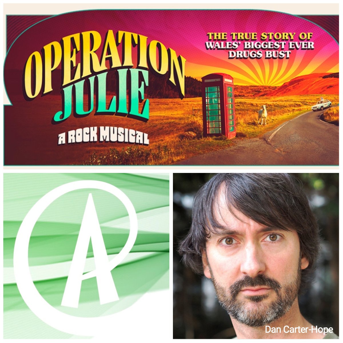 Best wishes to @danhopeless who opens in #OperationJulie @theatrnanog this evening. theatr-nanog.co.uk/operation-julie