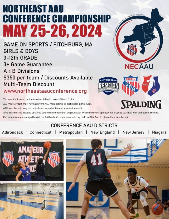 Hoops in the Northeast! Join the Northeast AAU Conference Championships now! Register now - neaaubasketball.org #aaubasketball #neaau #necaau