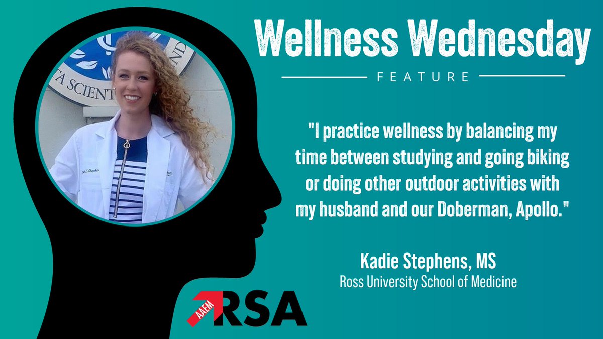 Kadie Stephens, MS knows that in #EmergencyMedicine, every day brings excitement, but prioritizing work-life balance is crucial for staying well during medical school. #WellnessWednesday #MentalHealth #MedicalStudent
