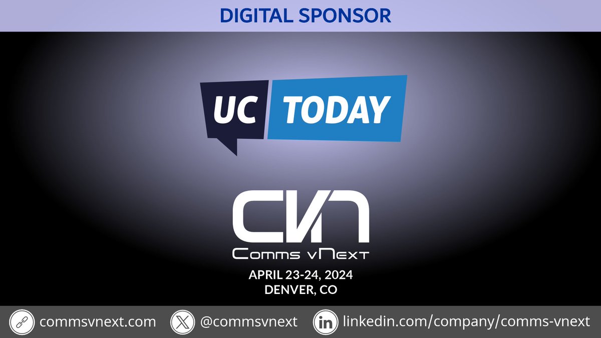 🚨 @CommsvNext is fast approaching! We're delighted to be a sponsor for the event, so register now with the UCTODAY discount code for 25% off 🎫 eu1.hubs.ly/H08pmBB0 Learn more about the event 👉 eu1.hubs.ly/H08pmv-0 #CommsvNext #MicrosoftTeams
