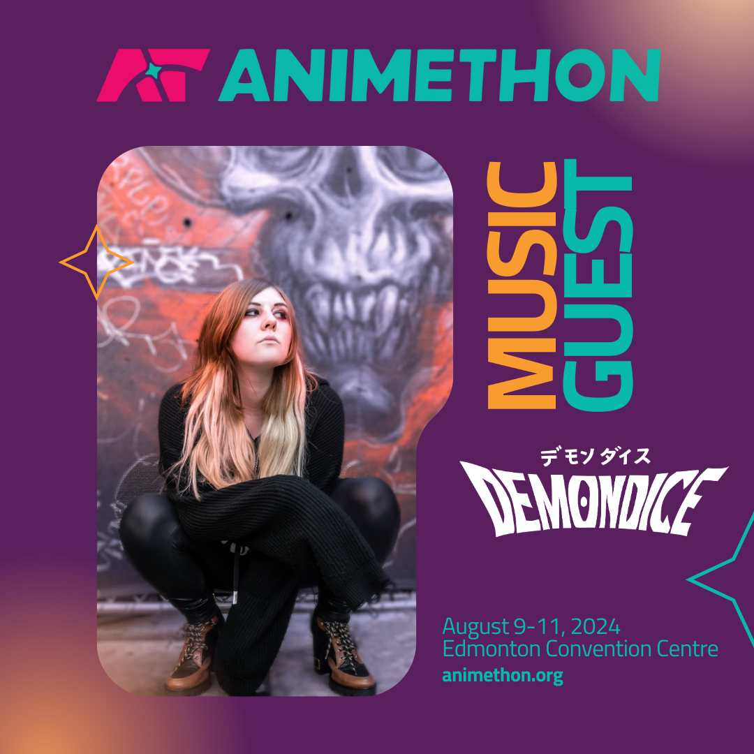 Attention! @DEMONDICEKaren will be making a comeback at Animethon this year! DEMONDICE is a rapper, singer, animator, and MV Producer and will be putting on an electrifying at our show! Buy tickets below! animethon.org/demondice #DEMONDICE #edmonton #animethon #anime