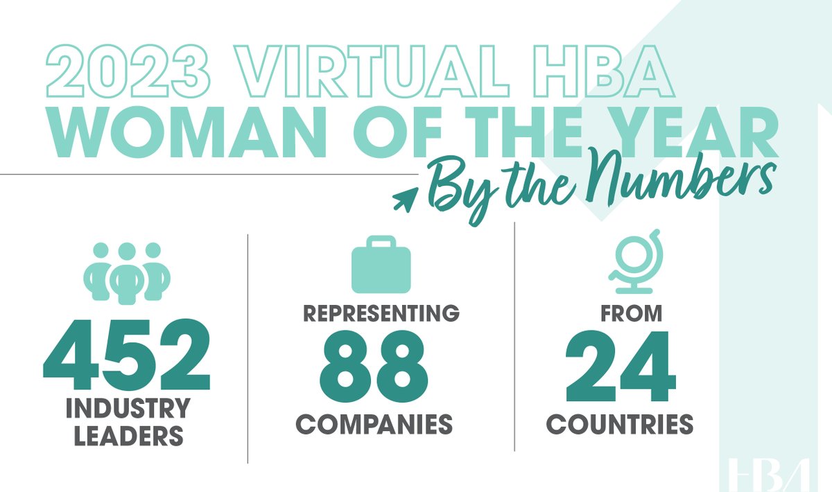 Can't make it to NYC on 10 May? Remote participants will experience the magic of #HBAWOTY24 through their screen including virtual networking! Last year's event welcomed 452 remote attendees representing 88 companies from 24 countries! ow.ly/1UFY50R283w #HBAimpact