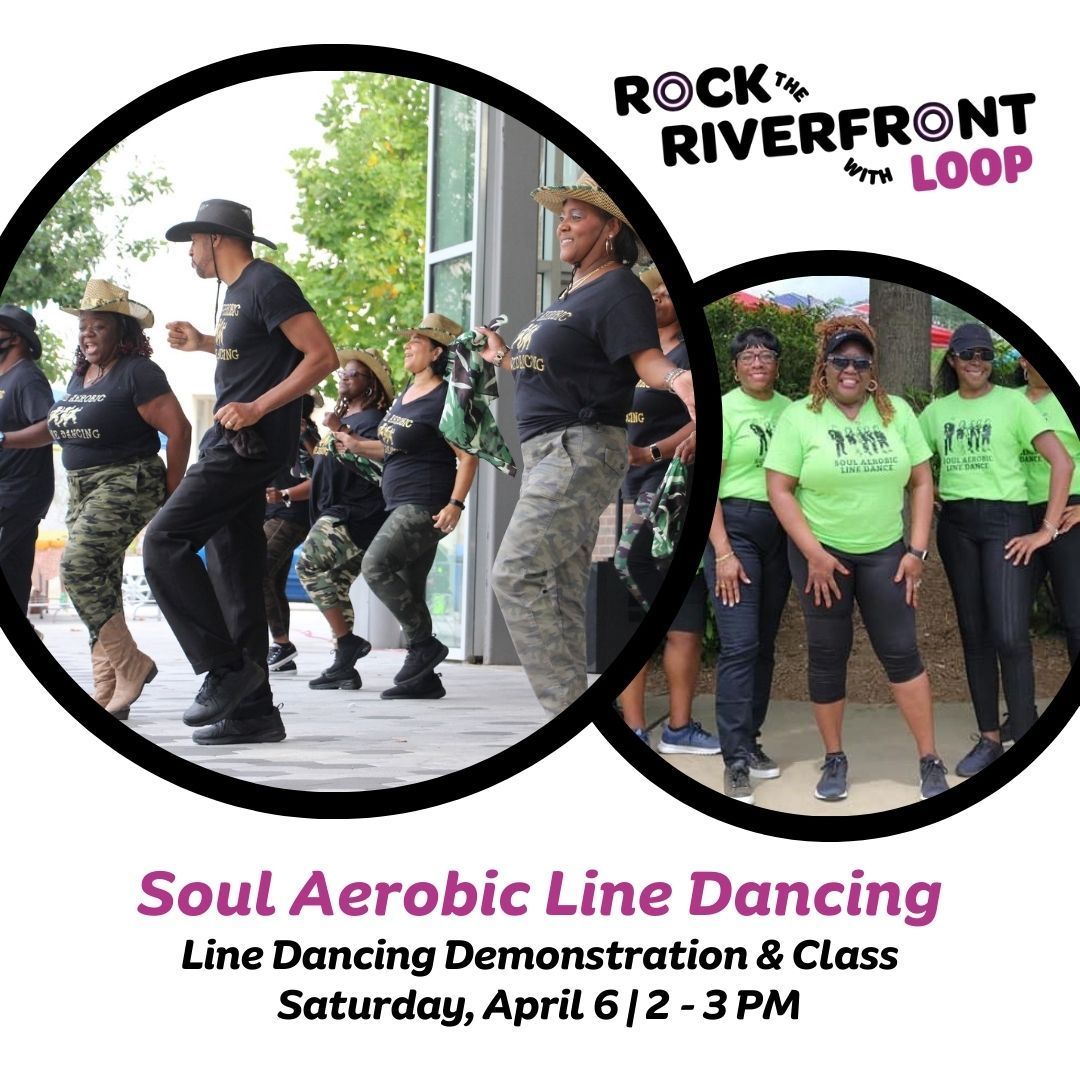 Get your groove on this Saturday with Soul Aerobic Line Dancing from 2-3 PM at Rock the Riverfront! This group fitness class turns dancing to hip-hop and R&B hits into a legitimate fun exercise for people of all ages. 📍 Chattanooga Green | 100 Chestnut St.