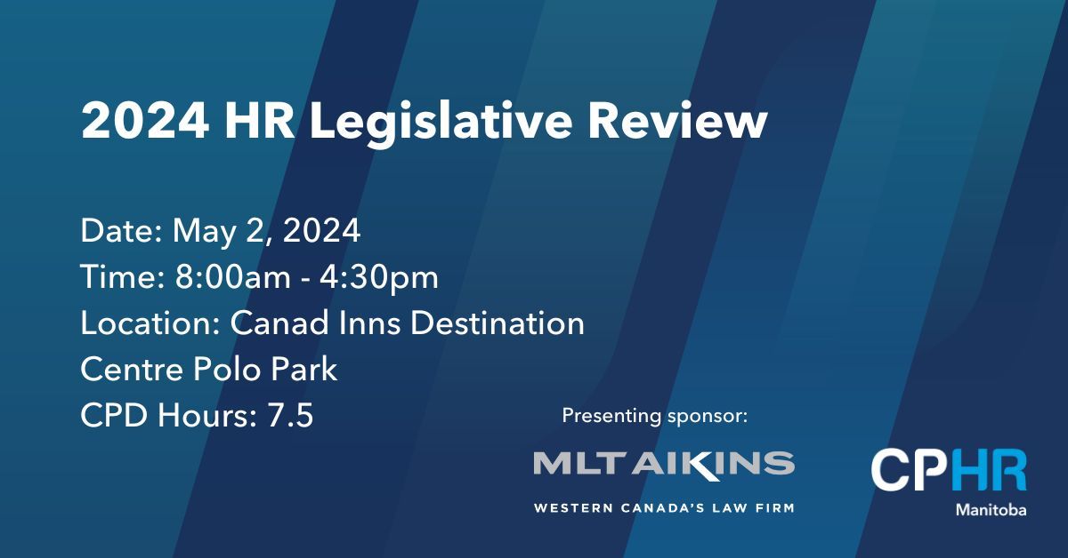 Are you an HR professional, manager or business owner interested in hearing from presenters about employment law developments from the past year that have an impact on the HR profession? Learn more the 2024 HR Legislative Review here: buff.ly/3IcMyUR