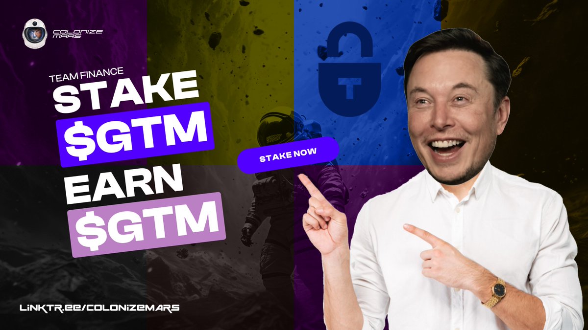 🚀 Attention all space travelers! 🌌 Exciting news: You can now stake your $GTM tokens to earn even more $GTM tokens! 💰 No silly rules, just stake and unstake whenever you like. The more you stake, the bigger the rewards! 💸 And guess what? The longer you stake, the juicier