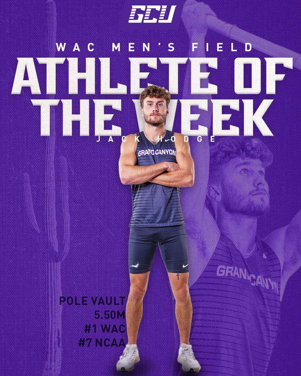 After crushing the school record and taking 2nd at Texas Relays, <a href="/Jackhodge_11/">Jack Hodge</a> adds the WAC honor! #LopesUp