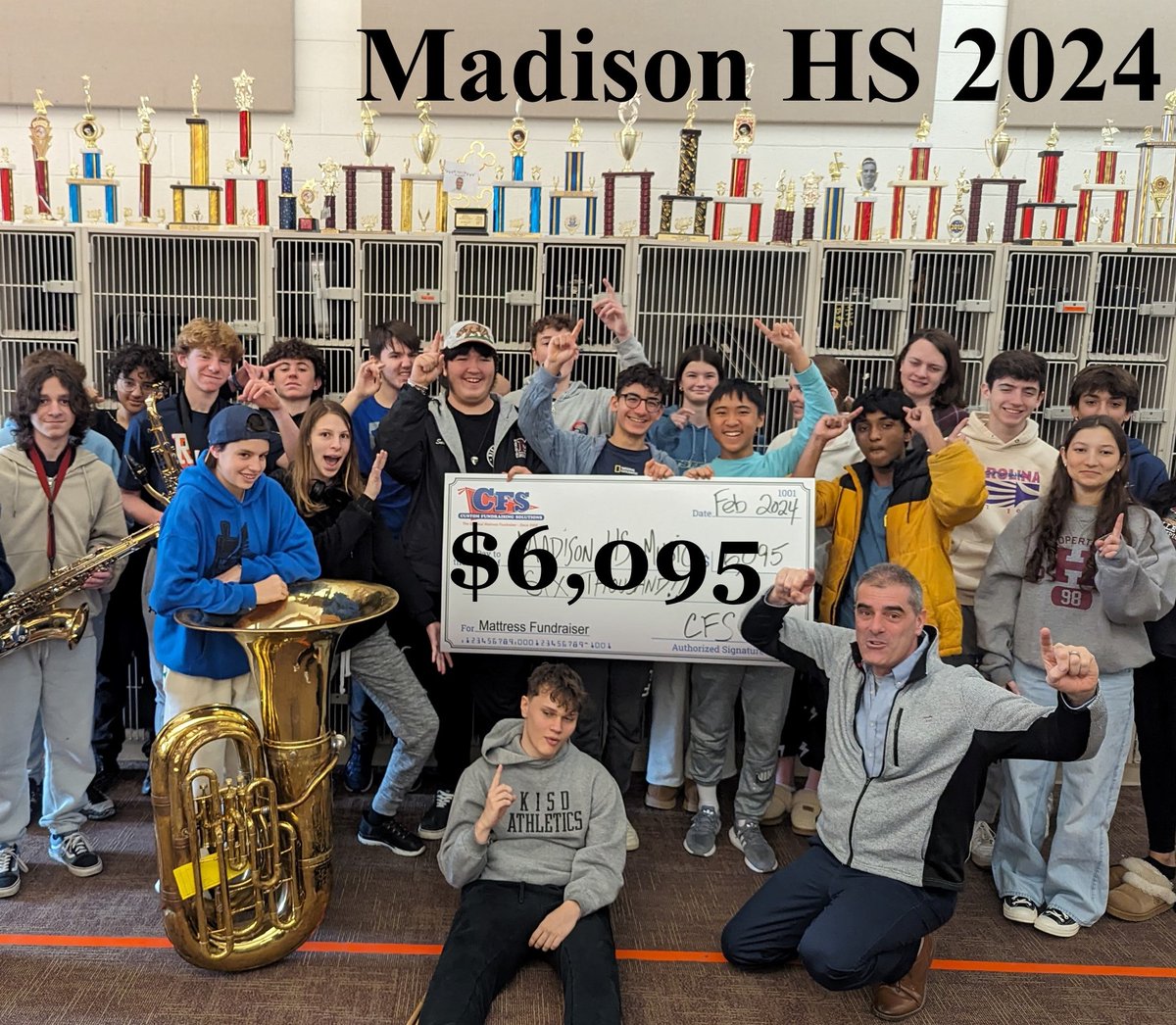 👏💰The Music Department at #MadisonHighSchool recently hosted their Mattress Fundraiser with #CFSNewJerseyNorth and made $6,095 in just one day! 🛏️ 🎶#MattressFundraiser #MusicFundraiser #MusicEducation