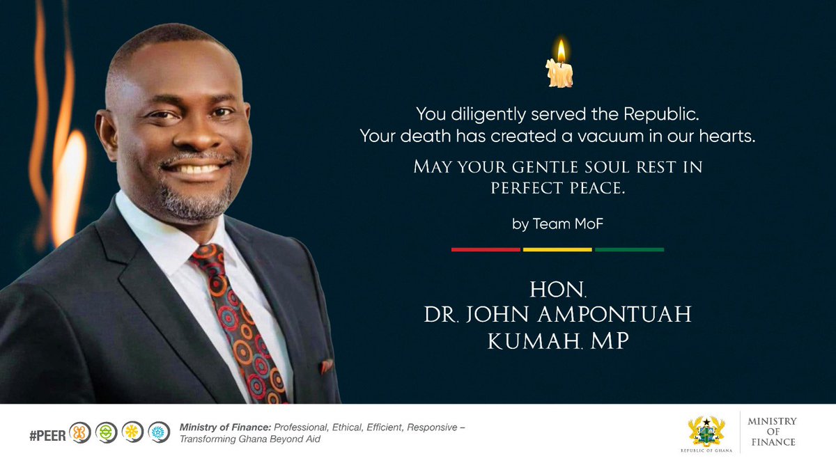 Finance Minister has paid tribute to the late John Kumah, as team player whose legacy would continue to live on. He told IMF team, the Late Kumah was instrumental in the 1st Review Mission playing pivotal role that led to Ghana securing the Staff Level Agreement in record time.