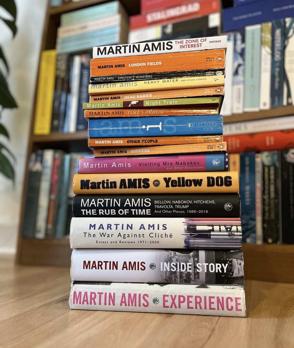 Having a bit of a Martin Amis binge at the moment. One of the great writers of the 20th / 21st centuries — the magnificent heir to Joyce, Nabokov, Bellow and Borges. Hard to pick just one novel of course, but if you read only one, make it Money.