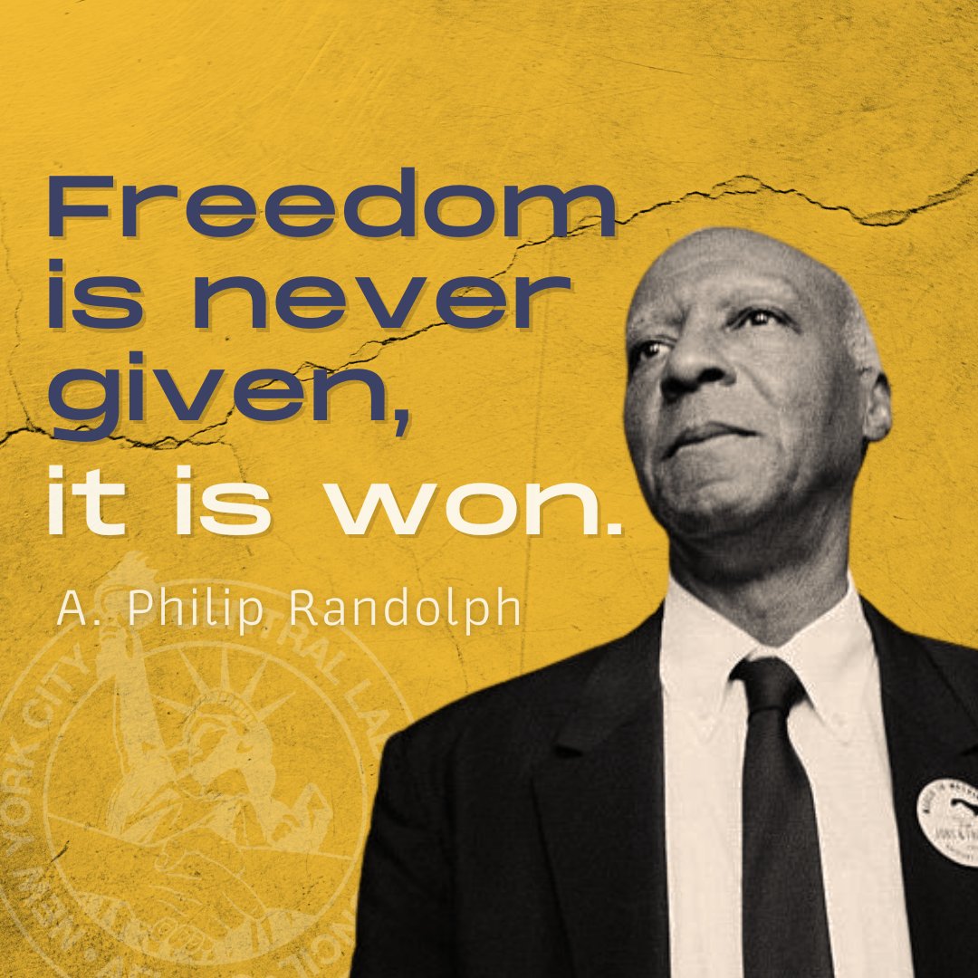 A. Philip Randolph, who brought the gospel of trade unionism to millions of African American households, was born on April 15, 1889.