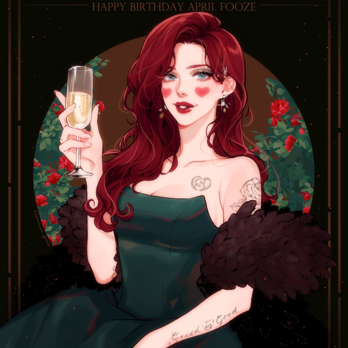 carameble's tweet photo. Happy Birthday, Ms. April Fooze ❤️🍾 https://t.co/ZuoxDRKipj