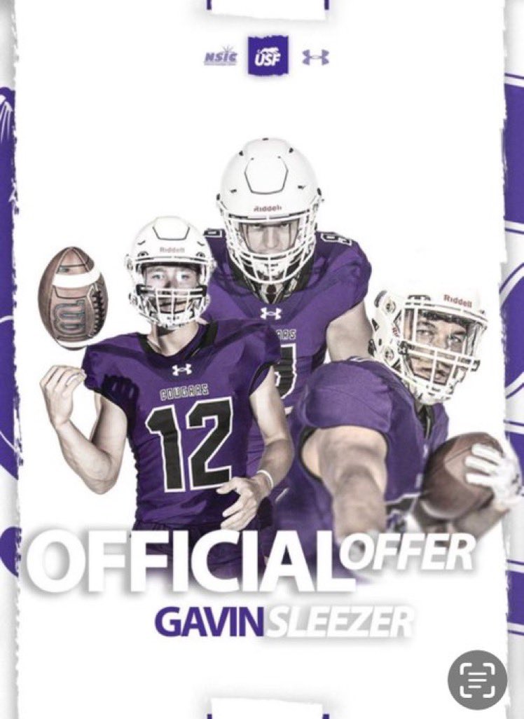 Gavin Sleezer (@gavin_sleezer) on Twitter photo Had a great talk with <a href="/JimGlogowski/">Coach Glo</a> over the phone and Iโm excited to announce my first offer from <a href="/USFCougarsFB/">USF Football</a>!!! <a href="/CoachCapitani/">Spencer Capitani</a> Had a great talk with <a href="/JimGlogowski/">Coach Glo</a> over the phone and Iโm excited to announce my first offer from <a href="/USFCougarsFB/">USF Football</a>!!! <a href="/CoachCapitani/">Spencer Capitani</a>