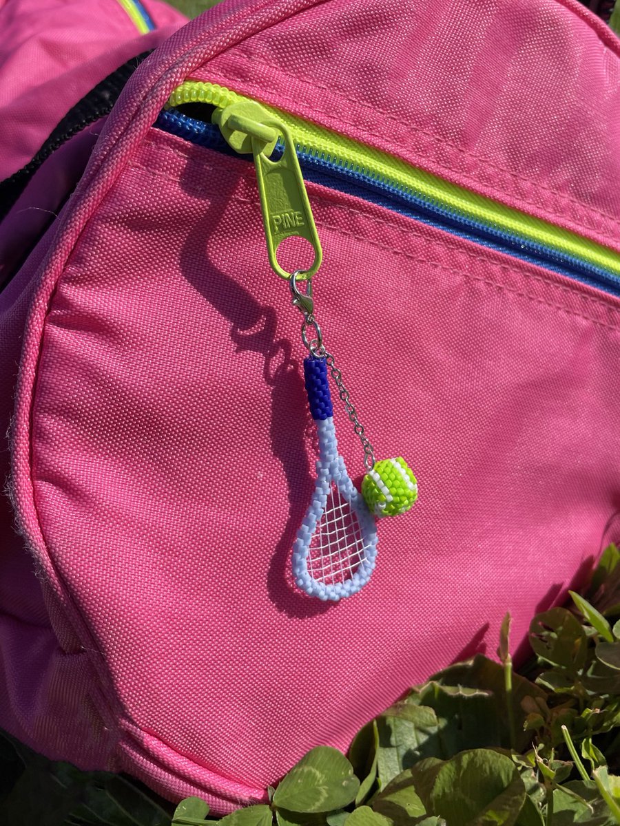 fiona_worldwide's tweet photo. tennis ball &amp; racket charm https://t.co/Rt8jolr9GH