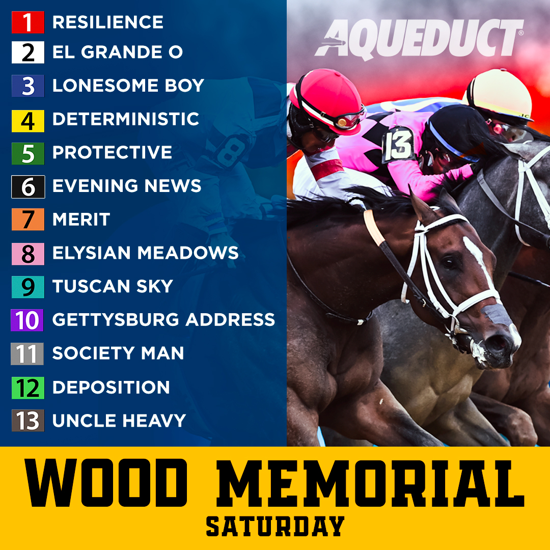 We're set for the Wood Memorial pres. by @ResortsWorldNYC! Who will take home 100 @KentuckyDerby points!? 👀