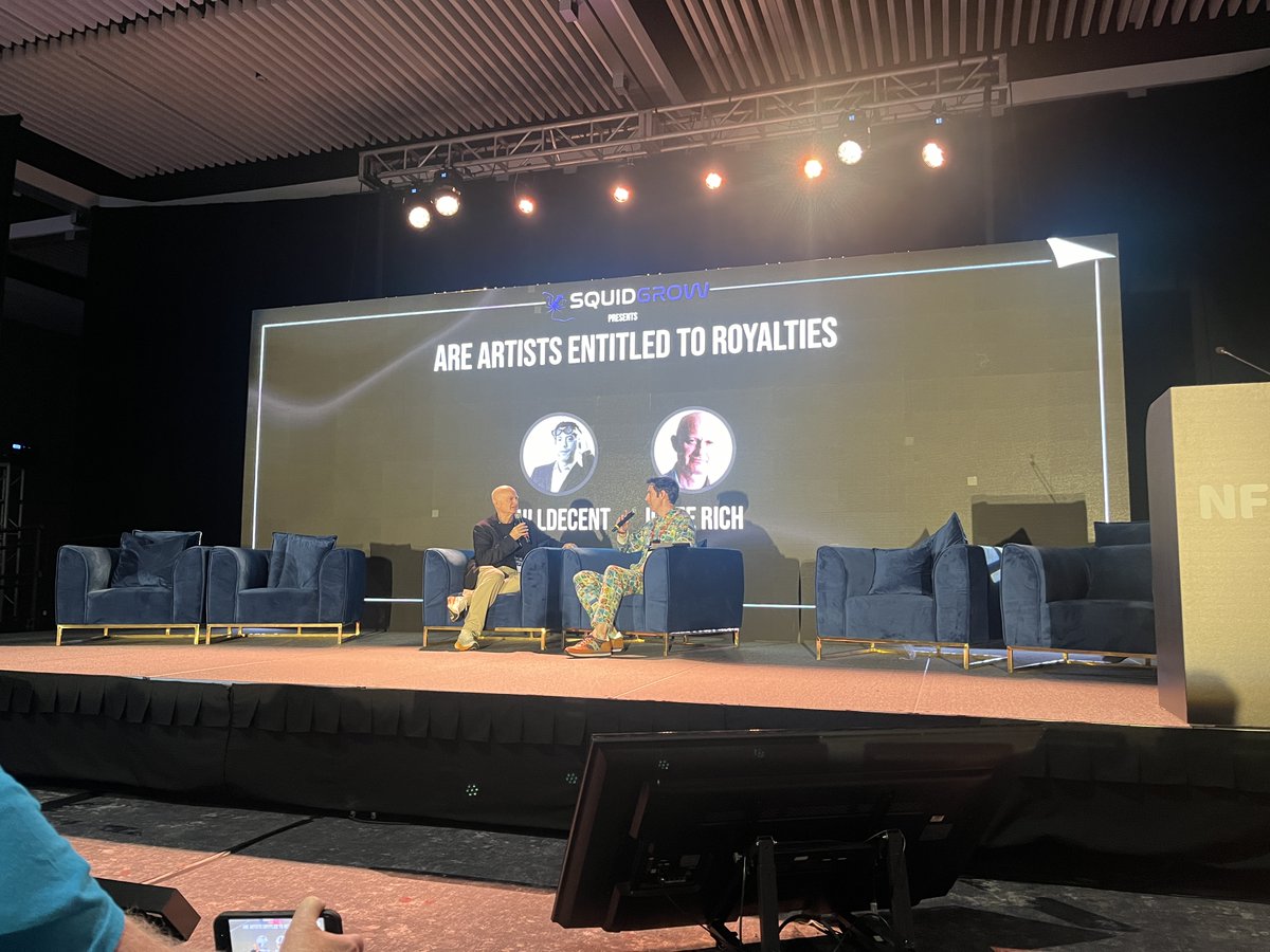 fogworksinc's tweet image. Fog Works at #NFTNYC 
Our CEO @linxinglu and advisor @fulldecent, lead author of ERC-721, engaged with many credible artists, diving deep into discussions on NFT sustainability and the potential for a more scalable future. Exciting times ahead in the #NFT space!