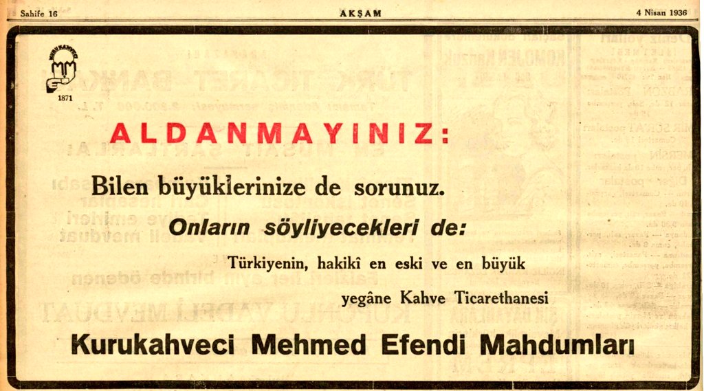 Evet, en eski ve en büyük kahve ticarethanesi belki Mehmed efendi kahvecisidir ama... En lezzetli olanı da Nuri Toplar kahvesidir! 🥰