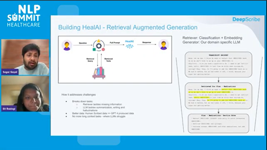 JohnSnowLabs (@johnsnowlabs) on Twitter photo Join Sagar and Eti from <a href="/DeepScribeAI/">DeepScribe</a> at Stage 3 as they share their journey of developing a cost-effective medical LLM. Learn how they tackled challenges like medical prompt engineering and GPT4 limitations to outperform existing models. Join Sagar and Eti from <a href="/DeepScribeAI/">DeepScribe</a> at Stage 3 as they share their journey of developing a cost-effective medical LLM. Learn how they tackled challenges like medical prompt engineering and GPT4 limitations to outperform existing models.