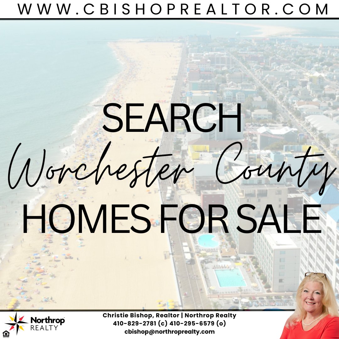 Located on the shores of the Atlantic Ocean, Worcester County is best known for its beautiful beaches and resorts, and large forests further inland. 

christiebishop.northroprealty.com/worcester-coun…

#northroprealty #longandfoster #realestate #realtor #easternshore #maryland #midshore #buy #sell #home