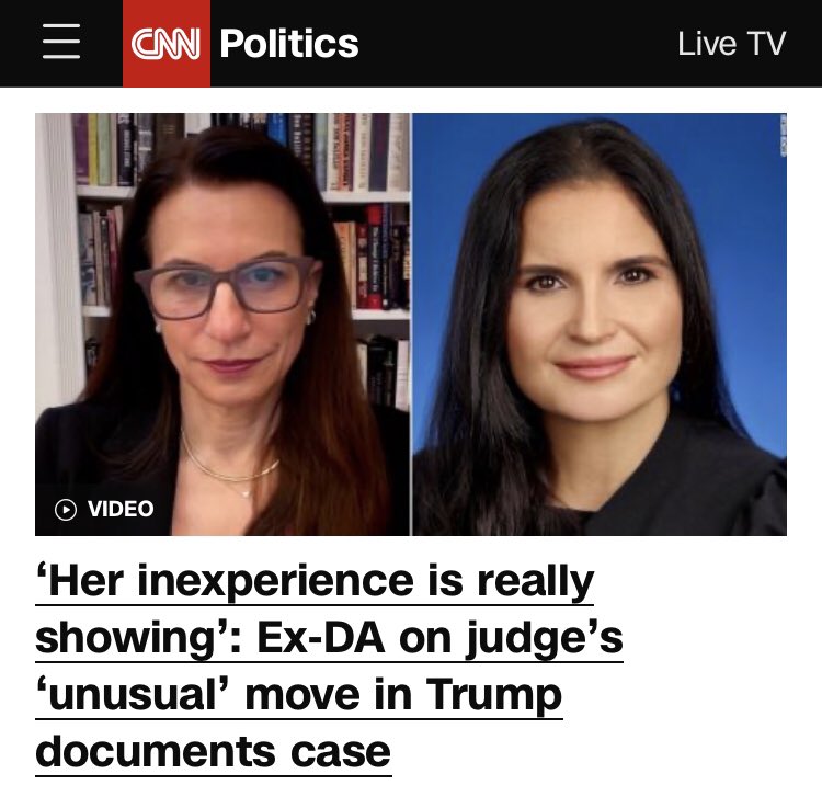 How unsophisticated for someone to think Aileen Cannon is slow-walking the stolen documents case out of “inexperience.” It’s much more likely that this right-wing judge is getting secret guidance on stalling tactics to keep Trump from facing trial.