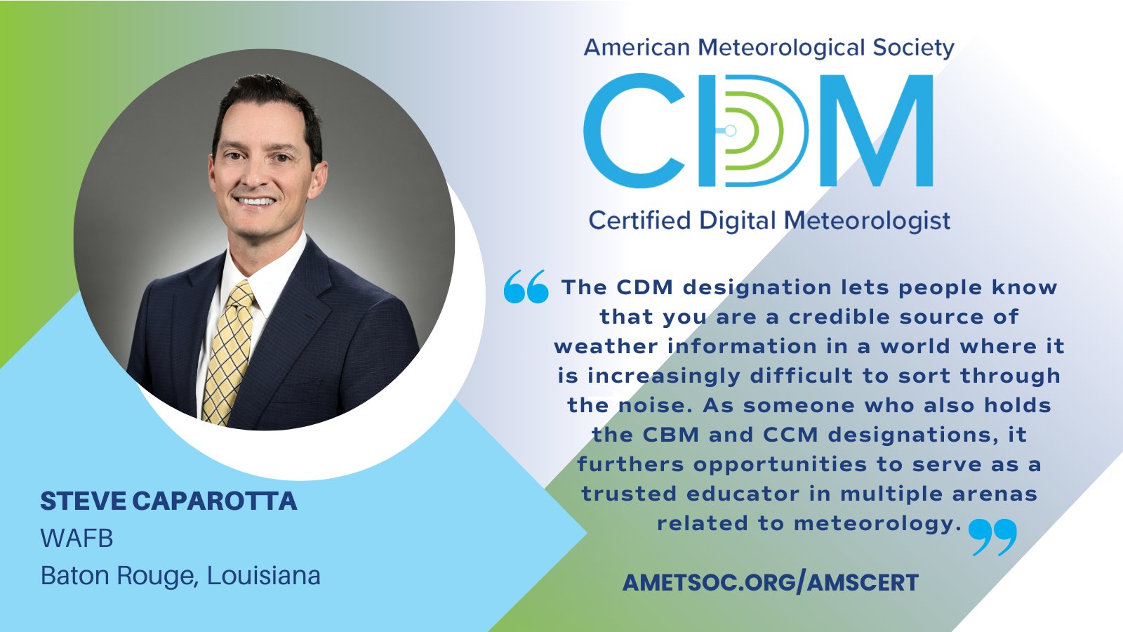American Meteorological Society on X: “AMS certifications further